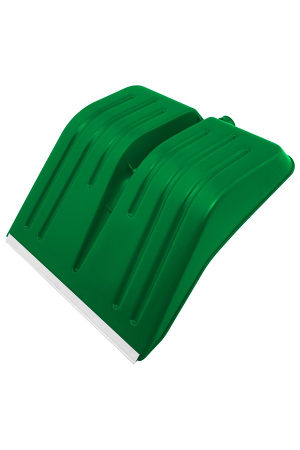 Лопата для уборки снега пластиковая, зеленая, 420 х 425 мм, без черенка, Сибртех