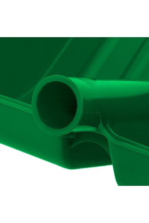 Лопата для уборки снега пластиковая, зеленая, 420 х 425 мм, без черенка, Россия, Сибртех