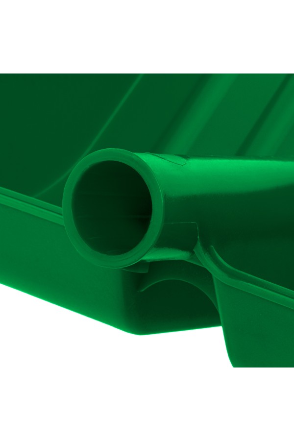 Лопата для уборки снега пластиковая, зеленая, 420 х 425 мм, без черенка, Сибртех