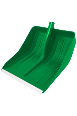 Лопата для уборки снега пластиковая, зеленая, 420 х 425 мм, без черенка, Россия, Сибртех
