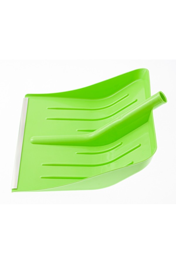 Лопата для уборки снега пластиковая, зеленая, 400 х 420 мм, без черенка, Сибртех