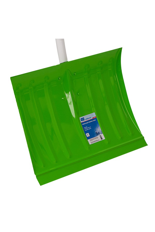 Лопата для уборки снега стальная, 470 х 350 х 1320 мм, стальной черенок, Сибртех