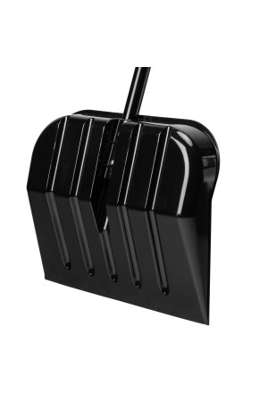 Лопата для уборки снега, поликарбонат, 460х400х1370 мм, стальной черенок, BASE// Palisad