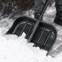 Лопата для уборки снега, поликарбонат, 460х400х1370 мм, стальной черенок, BASE// Palisad