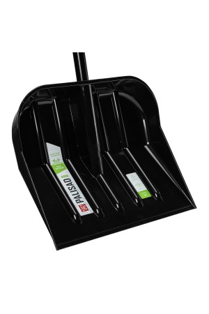 Лопата для уборки снега, поликарбонат, 460х400х1370 мм, стальной черенок, BASE// Palisad