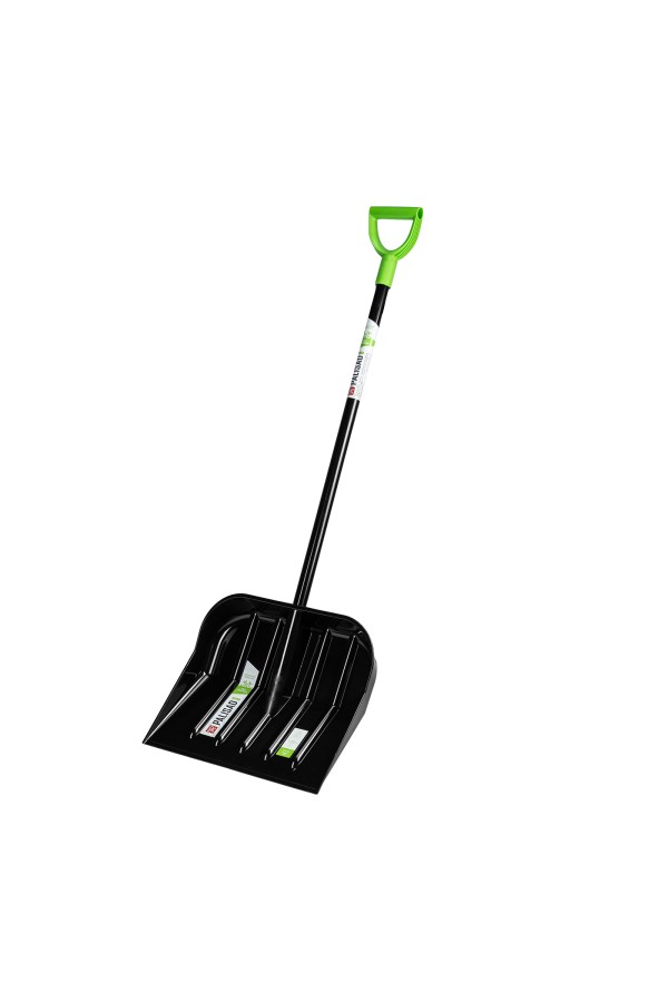 Лопата для уборки снега, поликарбонат, 460х400х1370 мм, стальной черенок, BASE Palisad