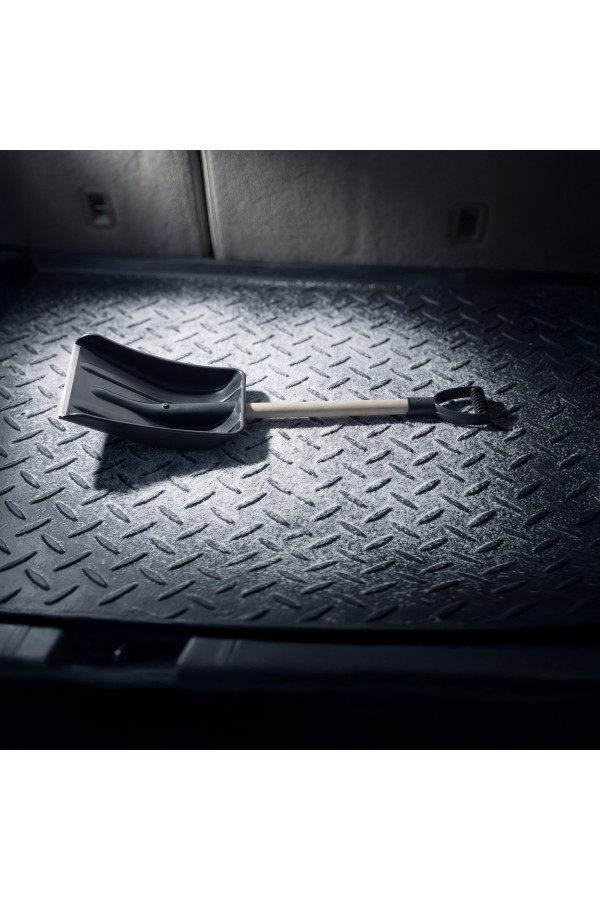 Лопата для уборки снега полипропиленовая, 275х365х870 мм, деревянный черенок, Sparta