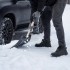 Лопата для уборки снега полипропиленовая, 275х365х870 мм, деревянный черенок, Россия Sparta