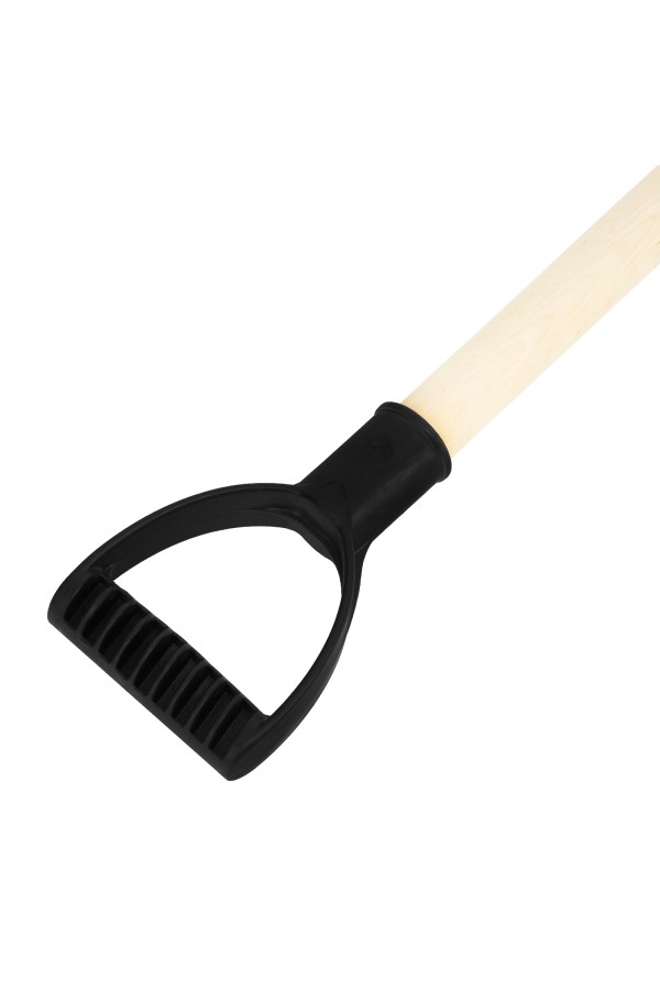 Лопата для уборки снега полипропиленовая, 275х365х870 мм, деревянный черенок, Sparta