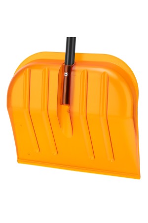 Лопата для уборки снега поликарбонат, 465х410х1390 мм, стальной черенок, усиленная Сибртех