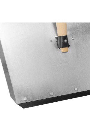 Лопата для уборки снега тротуарная, алюминиевая,500х400х1420мм, деревянный черенок, Россия Сибртех