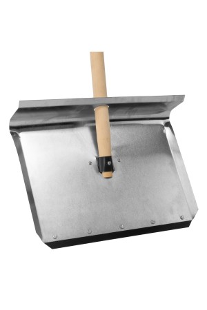 Лопата для уборки снега тротуарная, алюминиевая,500х400х1420мм, деревянный черенок, Россия Сибртех