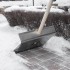 Лопата для уборки снега тротуарная, алюминиевая,500х400х1420мм, деревянный черенок, Россия Сибртех
