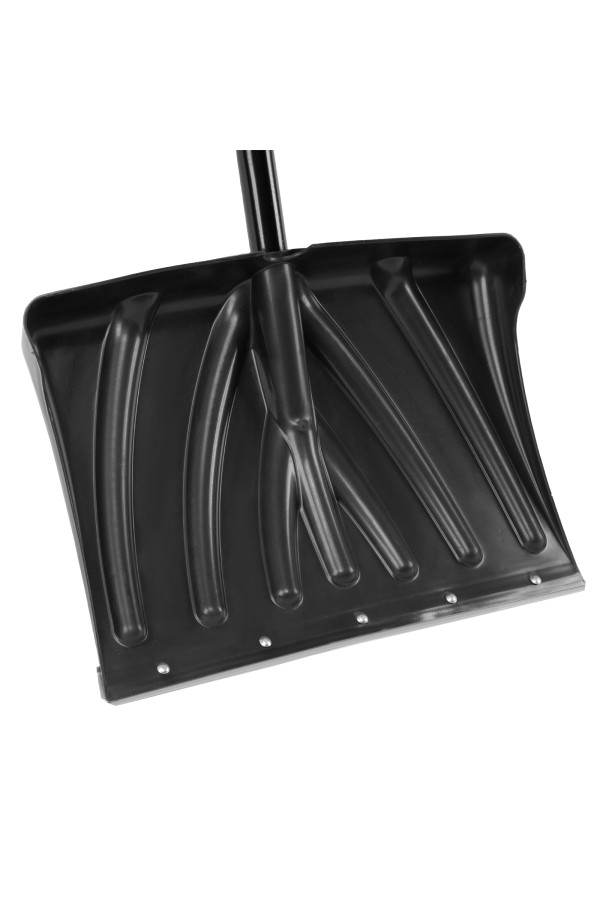 Лопата для уборки снега пластиковая, 450х325х1370 мм, стальной черенок, Palisad