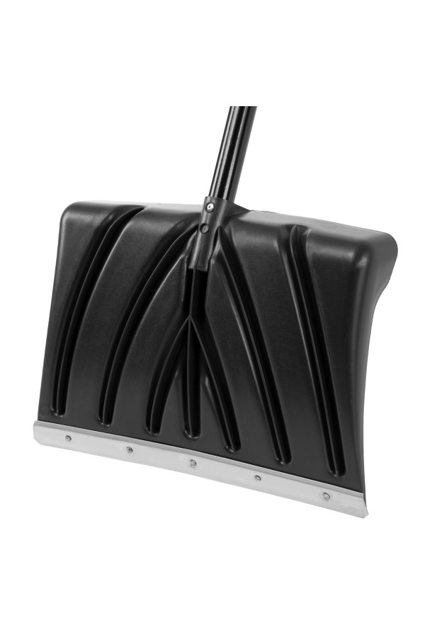Лопата для уборки снега пластиковая, 450х325х1370 мм, стальной черенок, Palisad