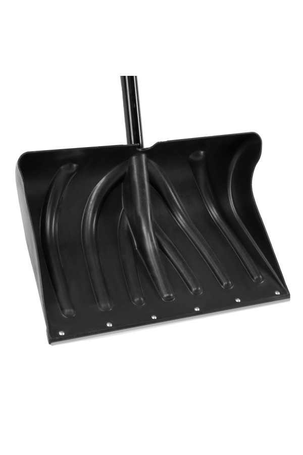 Лопата для уборки снега пластиковая, 490х325х1380 мм, стальной черенок, Palisad