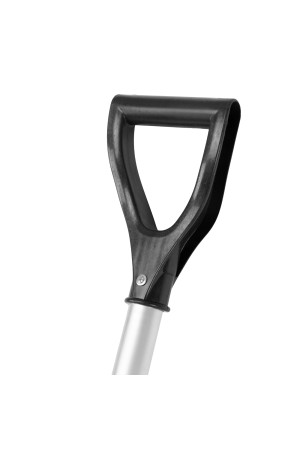 Лопата для уборки снега пластиковая, 470х350х1340 мм, алюминиевый черенок, Россия, Сибртех