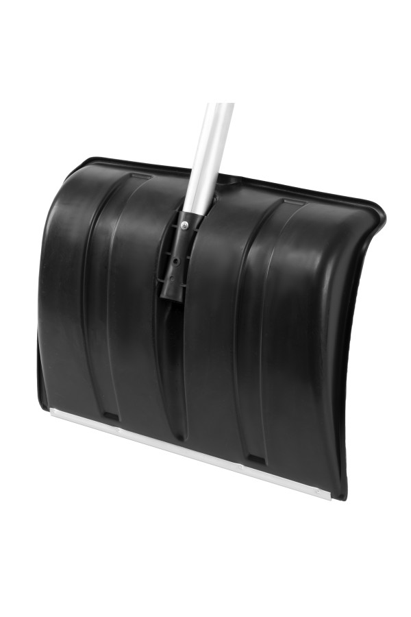 Лопата для уборки снега пластиковая, 470х350х1340 мм, алюминиевый черенок, Сибртех