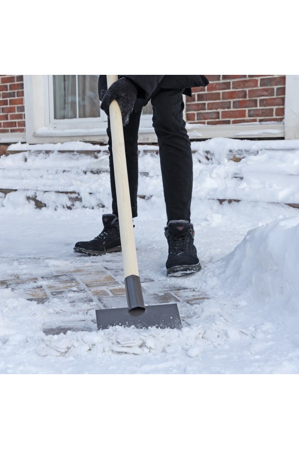 Ледоруб-скребок 200 мм, 1 кг, деревянный черенок, Сибртех