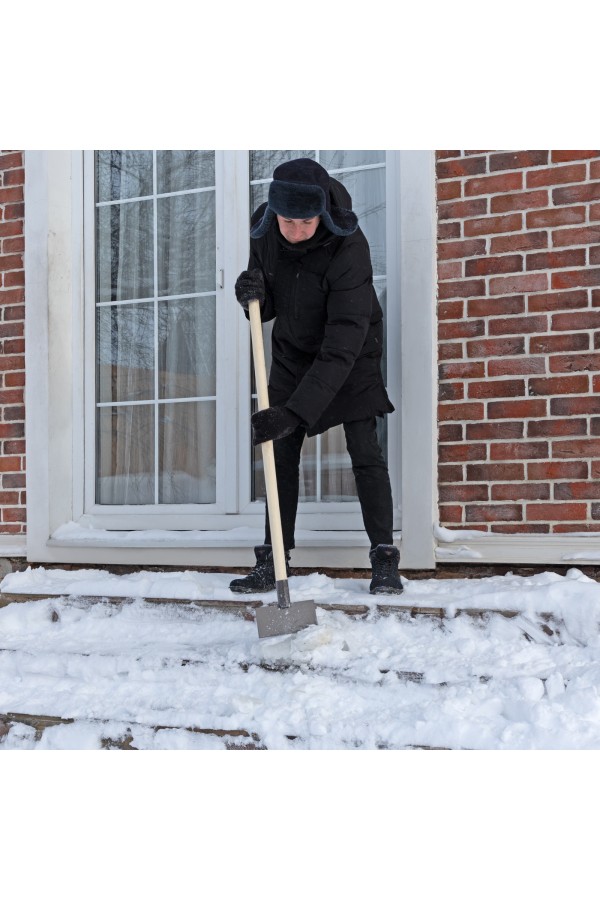 Ледоруб-скребок 200 мм, 1 кг, деревянный черенок, Сибртех