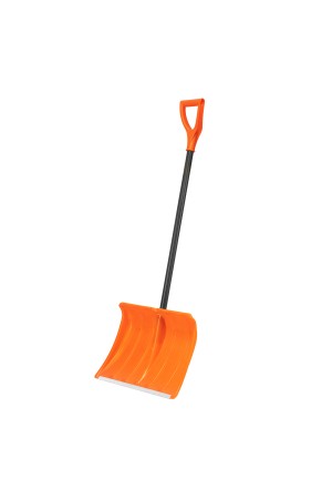 Лопата для уборки снега пластиковая, 490х370х1350 мм, стальной черенок, усиленная// Сибртех