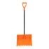 Лопата для уборки снега пластиковая, 490х370х1350 мм, стальной черенок, усиленная// Сибртех