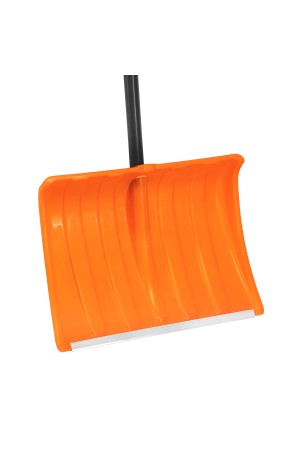 Лопата для уборки снега пластиковая, 490х370х1350 мм, стальной черенок, усиленная// Сибртех