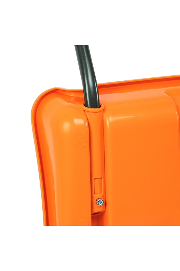 Движок для уборки снега пластиковый, 795х435х1280 мм, стальная рукоятка, усиленный Сибртех