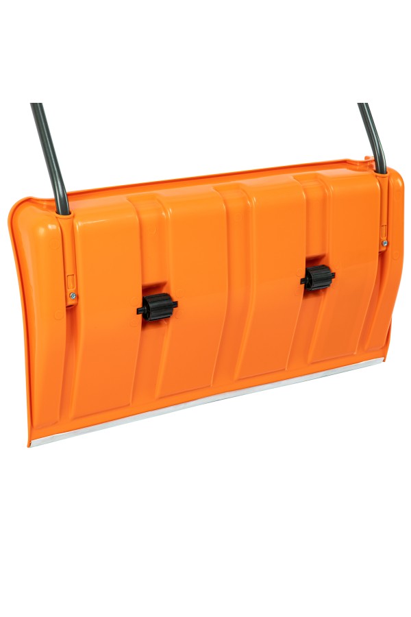 Движок для уборки снега пластиковый, 795х435х1280 мм, стальная рукоятка, усиленный Сибртех