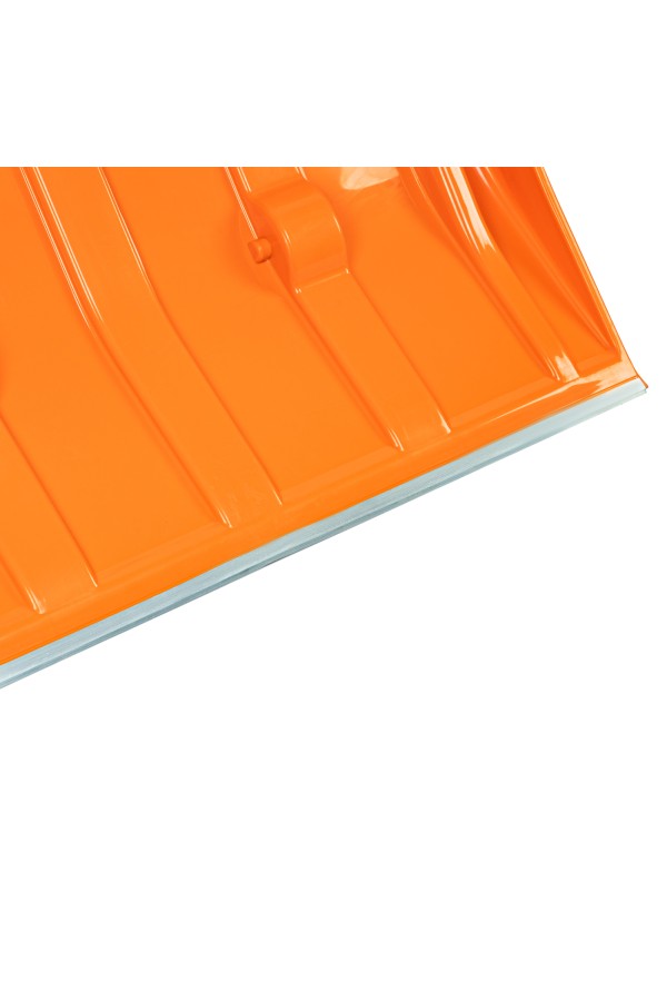 Движок для уборки снега пластиковый, 795х435х1280 мм, стальная рукоятка, усиленный Сибртех