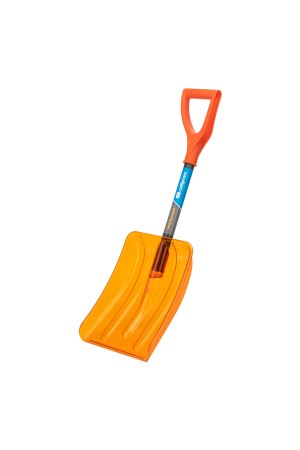 Лопата для уборки снега, поликарбонат, 270х360х840 мм, стальной черенок, усиленная Сибртех