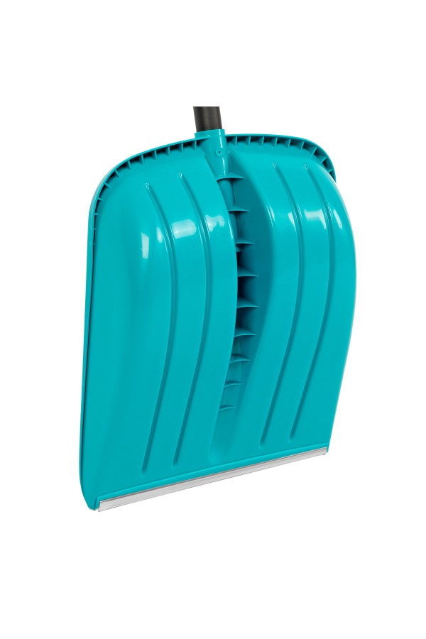 Лопата для уборки снега, полипропилен, 365х450х1355 мм, алюминиевый черенок, усиленная, LUXE Palisad