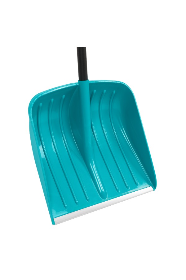 Лопата для уборки снега, полипропилен, 450х450х1355 мм, алюминиевый черенок, усиленная, LUXE Palisad