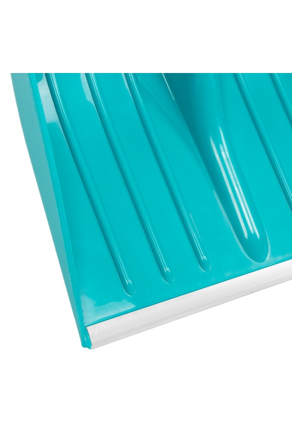 Лопата для уборки снега, полипропилен, 450х450х1355 мм, алюминиевый черенок, усиленная, LUXE Palisad