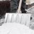 Лопата для уборки снега стальная оцинкованная, 420х370х1370 мм, деревянный черенок, Россия Сибртех