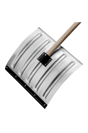 Лопата для уборки снега стальная оцинкованная, 420х370х1370 мм, деревянный черенок, Россия Сибртех