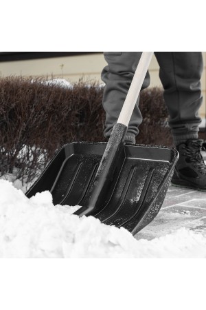 Лопата для уборки снега, полипропилен, 405х410 мм, без черенка Россия