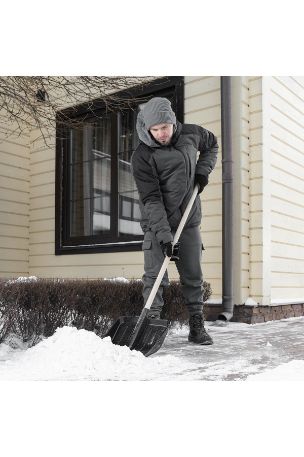 Лопата для уборки снега, полипропилен, 405х410 мм, без черенка