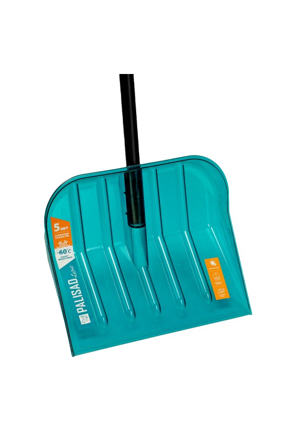 Лопата для уборки снега поликарбонат, 460х400х1400 мм, алюминиевый черенок, LUXE Palisad