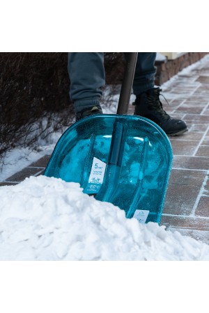 Лопата для уборки снега поликарбонат, 340х385х1340 мм, алюминиевый черенок, LUXE Palisad