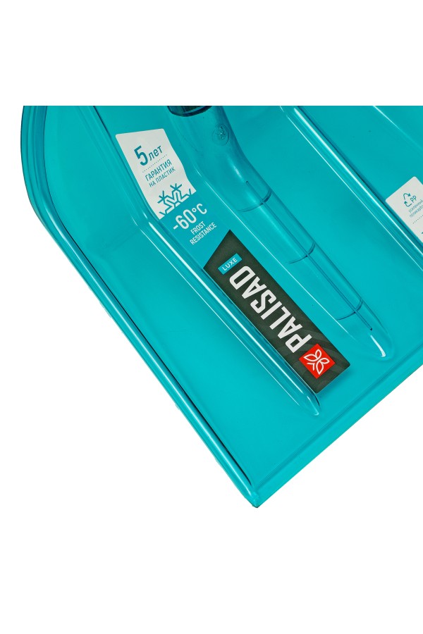 Лопата для уборки снега поликарбонат, 340х385х1340 мм, алюминиевый черенок, LUXE Palisad