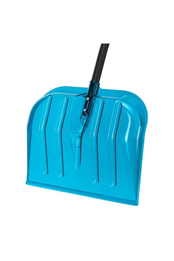 Лопата для уборки снега, поликарбонат, 475х400х1385мм, алюминиевый черенок, ПВХ оплетка, LUXE Palisad