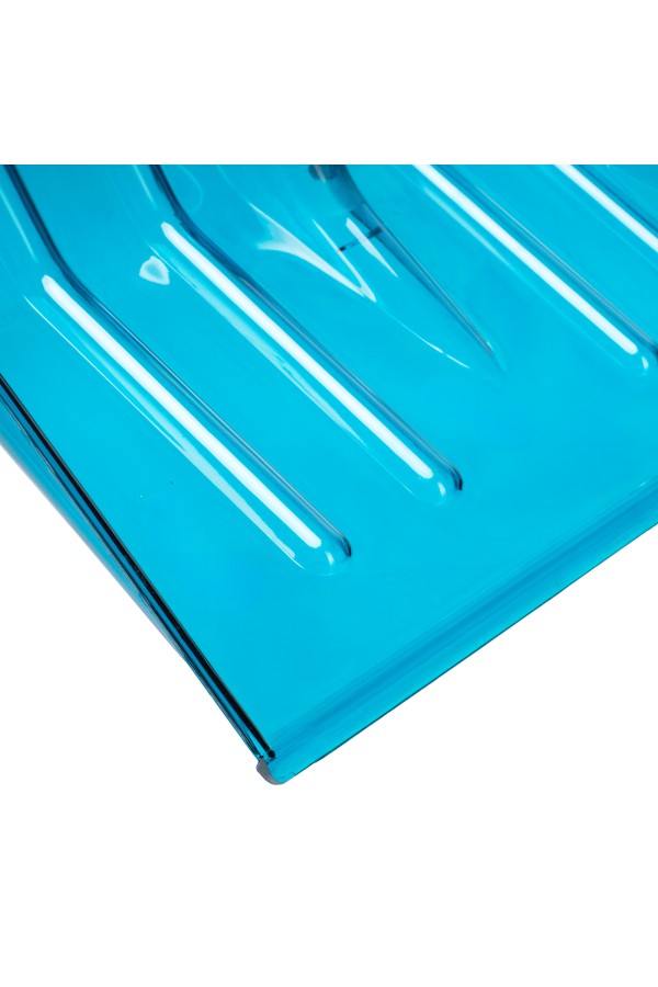 Лопата для уборки снега, поликарбонат, 475х400х1385мм, алюминиевый черенок, ПВХ оплетка, LUXE Palisad