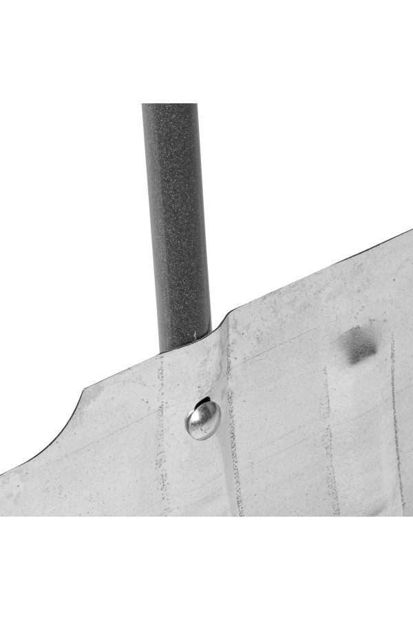 Движок для уборки снега оцинкованный, 735x385x1120 мм, стальная рукоятка, Сибртех