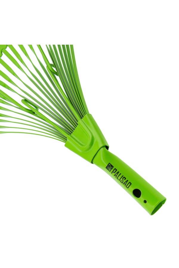 Грабли веерные стальные, 565 мм, 22 плоских зуба, эмалированные, усиленные, без черенка, Palisad