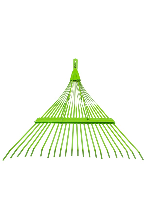 Грабли веерные стальные, 565 мм, 22 плоских зуба, эмалированные, усиленные, без черенка, Palisad