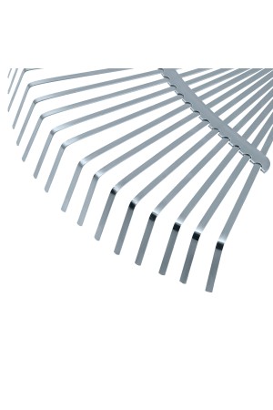 Грабли веерные стальные, 450 мм, 22 плоских зуба, регулируемая тулейка, без черенка, Palisad