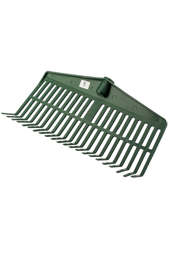 Грабли веерные пластиковые, 420 мм, 22 плоских зуба, без черенка, Сибртех