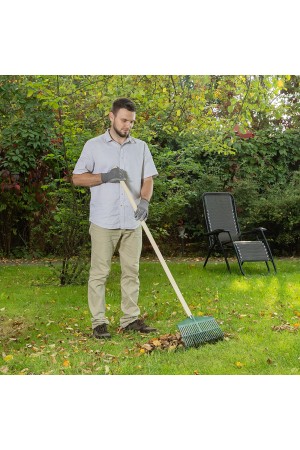 Грабли веерные пластиковые, 420 мм, 22 плоских зуба, без черенка, Россия Сибртех