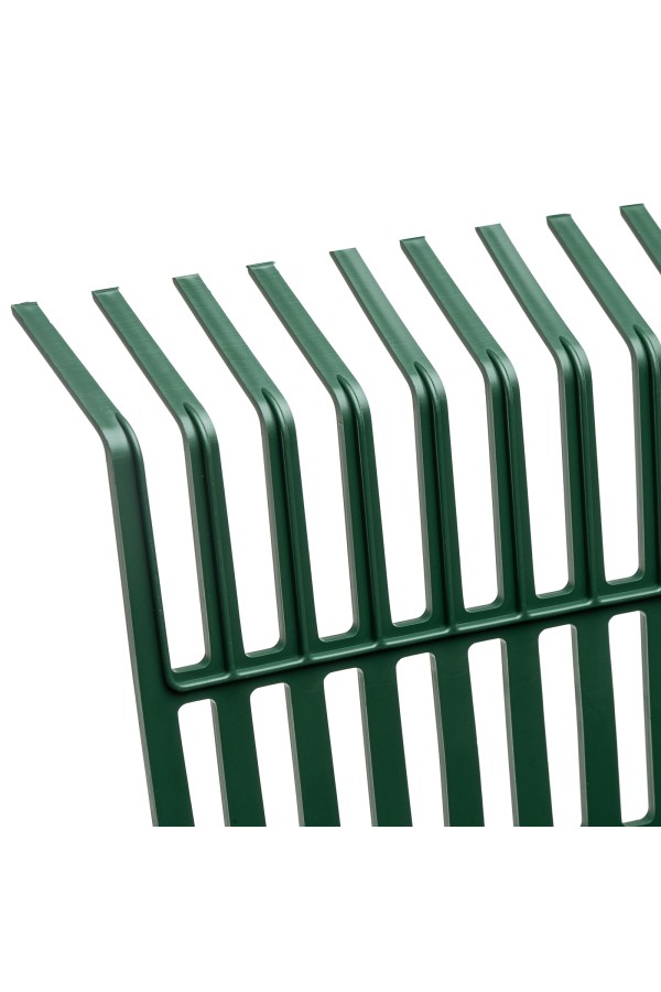 Грабли веерные пластиковые, 420 мм, 22 плоских зуба, в комплекте с черенком